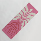 Minimal leaf and vase Yoga Mat Gallery Image 1