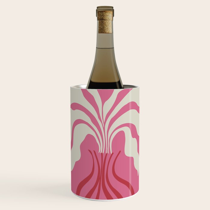 Minimal leaf and vase Wine Chiller Gallery Image 1