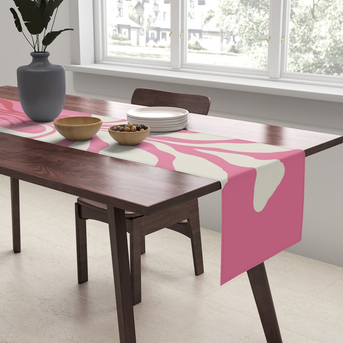 Minimal leaf and vase Table Runner Gallery Image 2