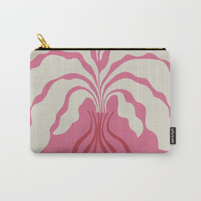 Minimal leaf and vase Carry All Pouch Gallery Image 1
