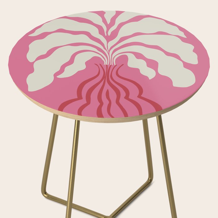 Minimal leaf and vase Side Table Gallery Image 2