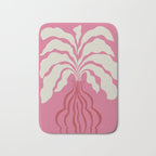 Minimal leaf and vase Bath Mat Gallery Image 1