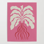 Minimal leaf and vase Poster Gallery Image 4