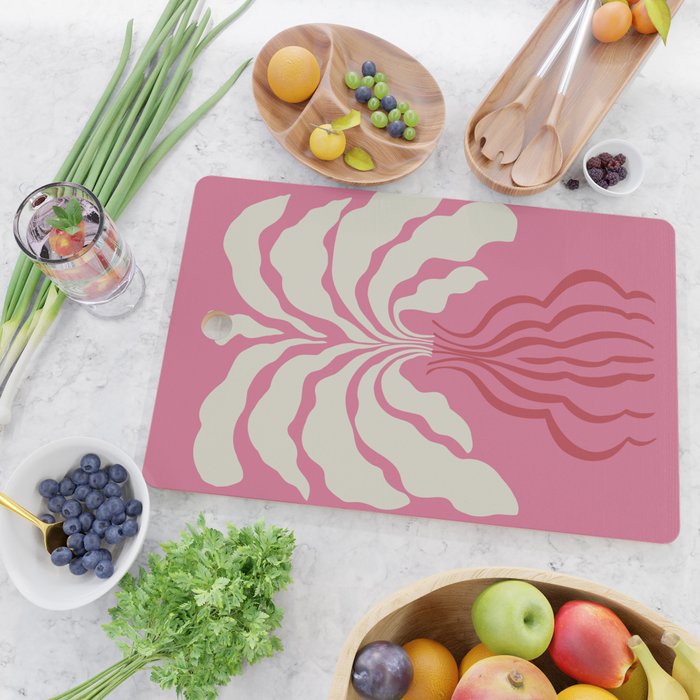 Minimal leaf and vase Cutting Board Gallery Image 2