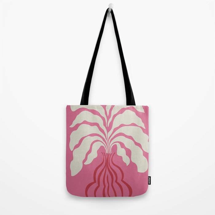 Minimal leaf and vase Tote Bag Gallery Image 2