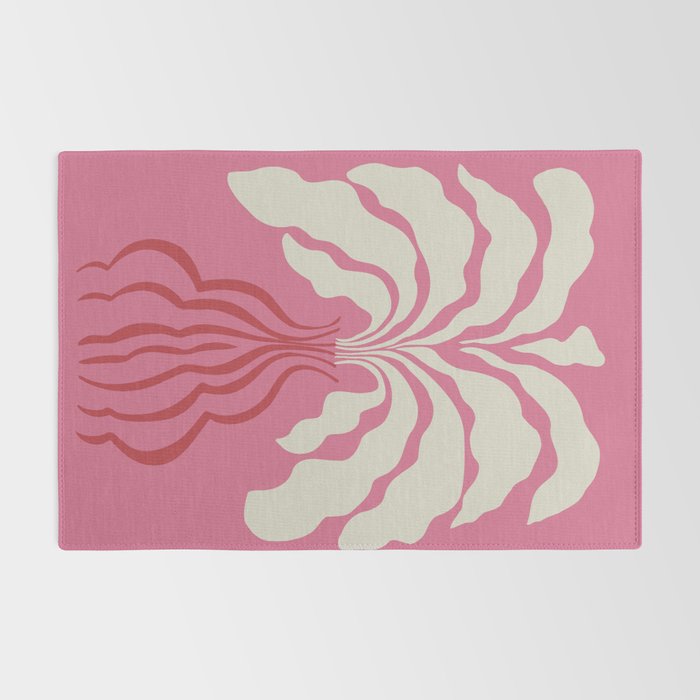 Minimal leaf and vase Rug Gallery Image 2