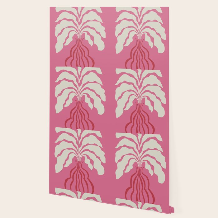 Minimal leaf and vase Wallpaper Gallery Image 2