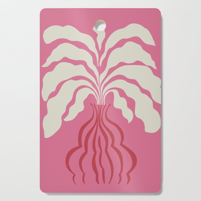 Minimal leaf and vase Cutting Board Gallery Image 1