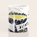 Block print bold flower Coffee Mug Gallery Image 4
