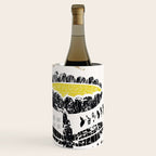 Block print bold flower Wine Chiller Gallery Image 1