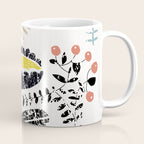 Block print bold flower Coffee Mug Gallery Image 1