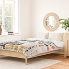 Block print bold flower Duvet Cover Gallery Image 2