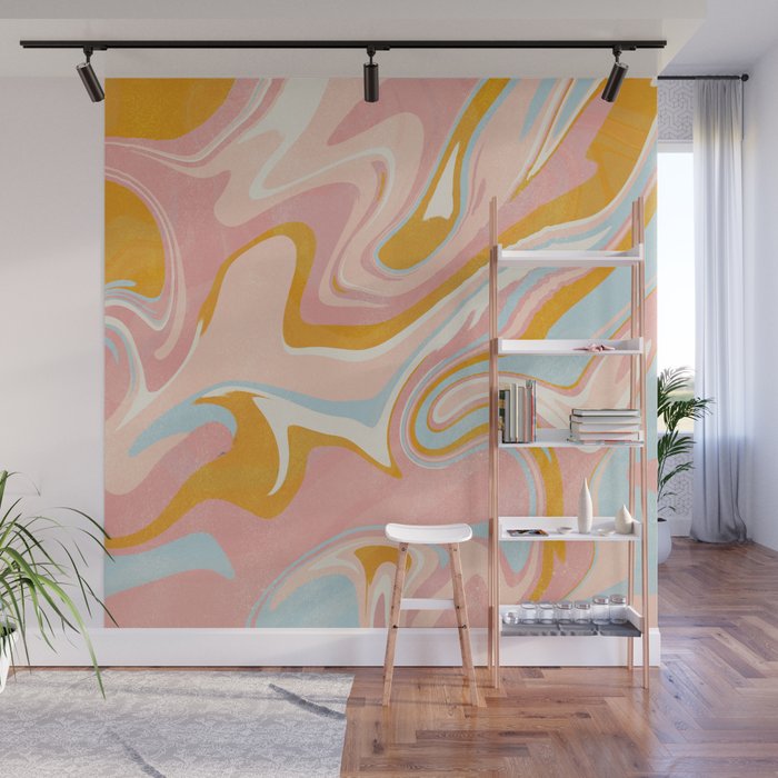 vintage marble Wall Mural Gallery Image 1
