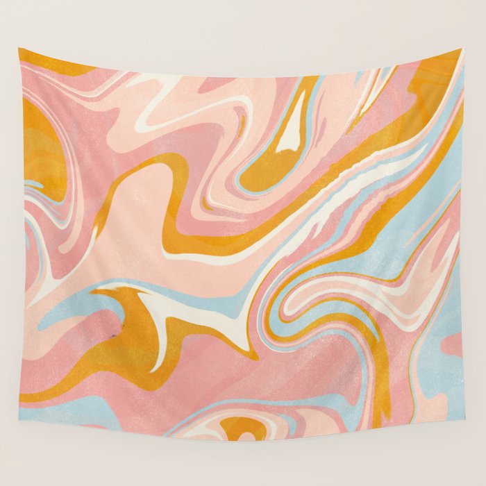 vintage marble Wall Tapestry Gallery Image 1