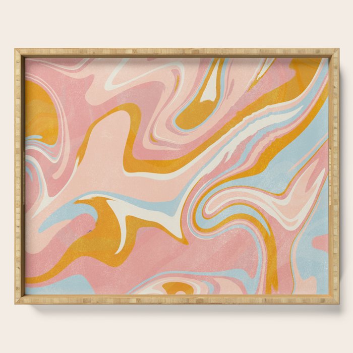 vintage marble Serving Tray Gallery Image 1