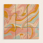 vintage marble Wood Wall Art Gallery Image 1
