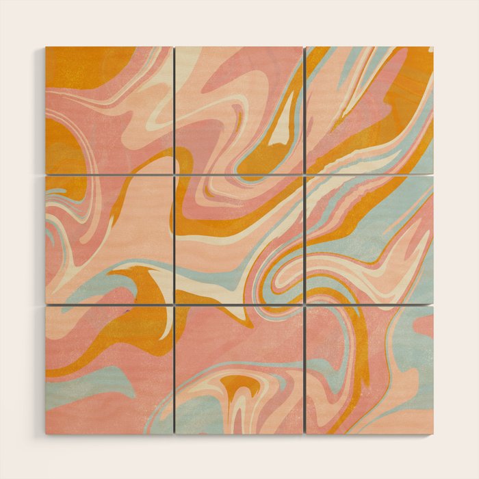 vintage marble Wood Wall Art Gallery Image 1