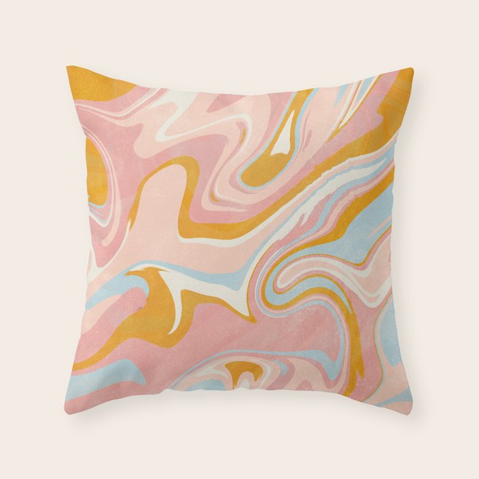 vintage marble Throw Pillow Gallery Image 6
