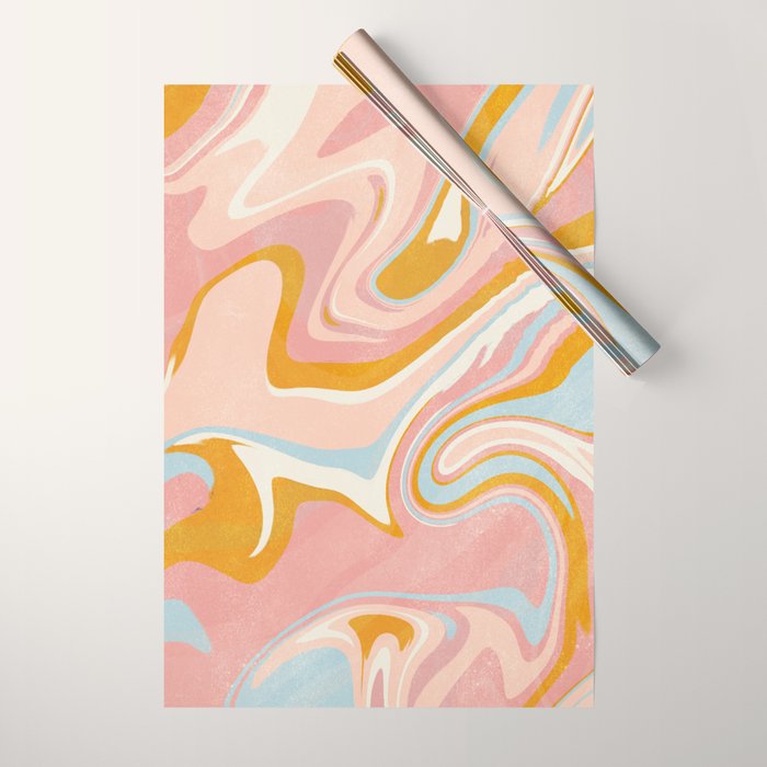 vintage marble Wrapping Paper Gallery Image 1