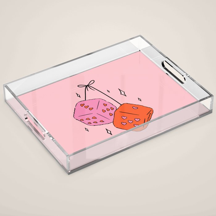Heart Dice Acrylic Tray Gallery Image 1