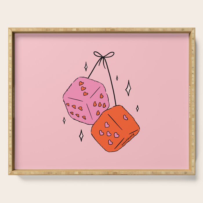 Heart Dice Serving Tray Gallery Image 1