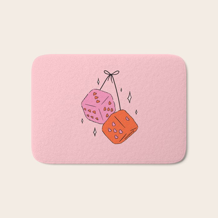 Heart Dice Bath Mat Gallery Image 1