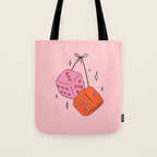 Heart Dice Tote Bag Gallery Image 1