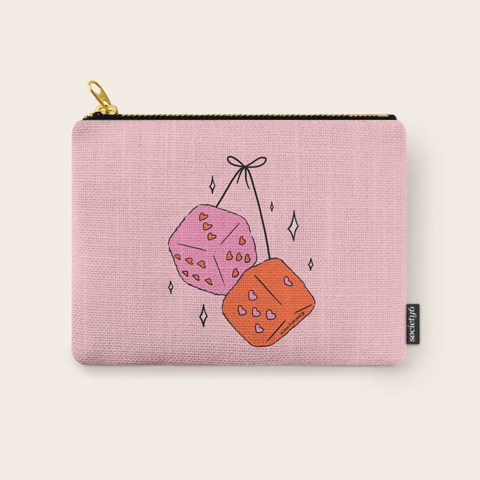Heart Dice Carry All Pouch Gallery Image 1