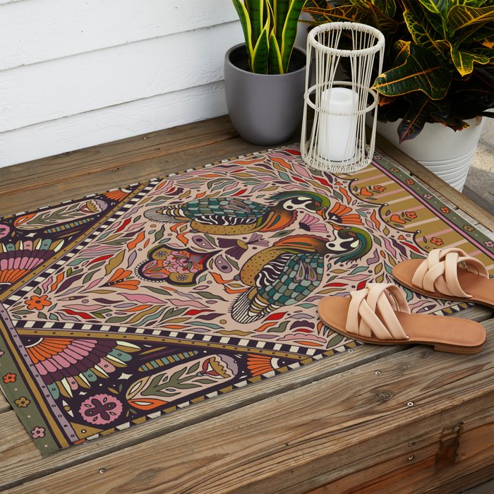 Wood Duck Outdoor Rug Gallery Image 2