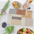 Geometric Minimalist Brown Beige Terra Artwork Cutting Board Gallery Image 2