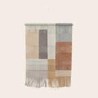 Geometric Minimalist Brown Beige Terra Artwork Wall Hanging Gallery Image 1