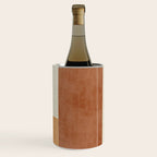 Geometric Minimalist Brown Beige Terra Artwork Wine Chiller Gallery Image 3