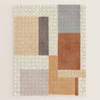 Geometric Minimalist Brown Beige Terra Artwork Jigsaw Puzzle Gallery Image 1