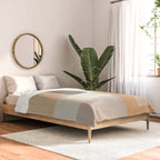 Geometric Minimalist Brown Beige Terra Artwork Comforter Gallery Image 2