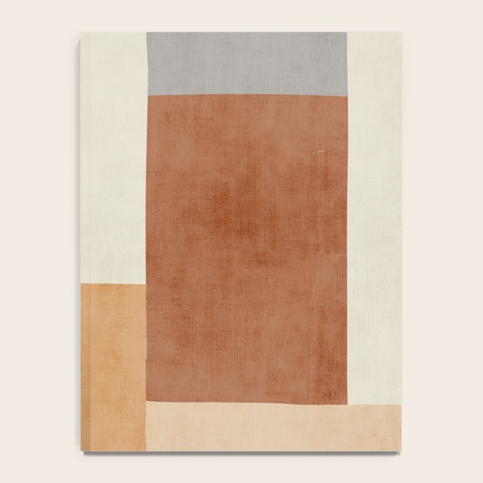 Geometric Minimalist Brown Beige Terra Artwork Notebook Gallery Image 4
