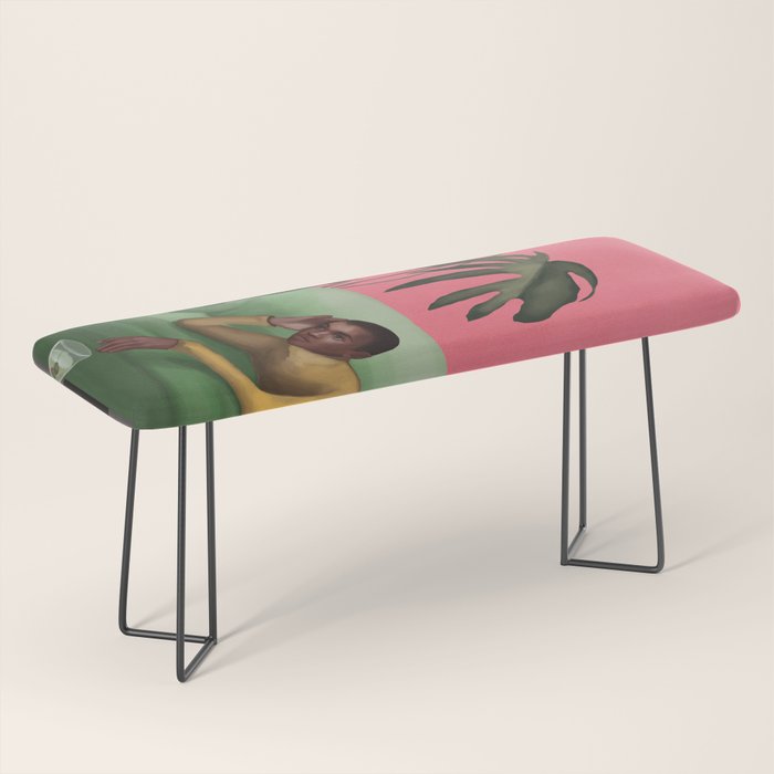 Martini and Monstera Bench Gallery Image 1
