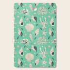 Ocean Crustaceans And Nautical Seashells Cutting Board Gallery Image 1