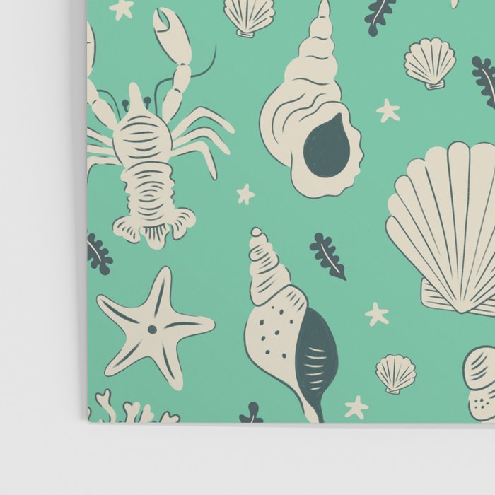 Ocean Crustaceans And Nautical Seashells Poster Gallery Image 3