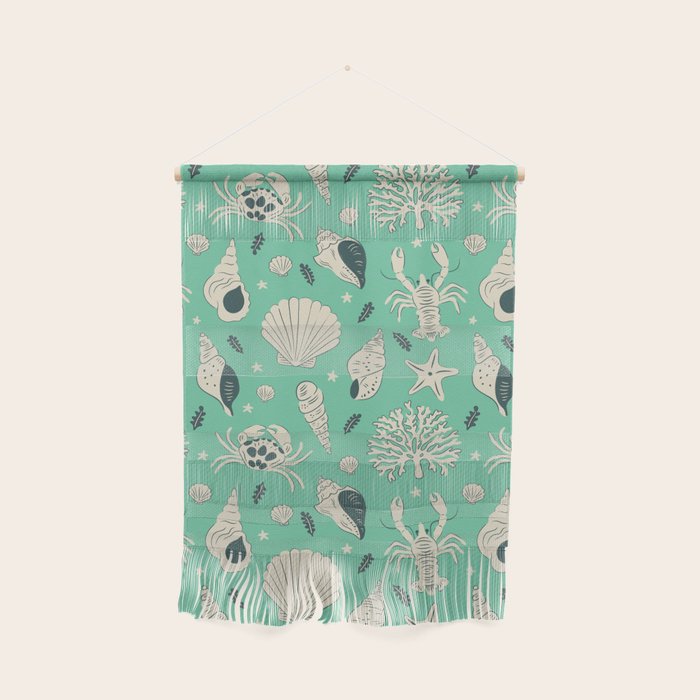 Ocean Crustaceans And Nautical Seashells Wall Hanging Gallery Image 1