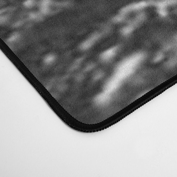 Running hand through the water, under the blue again black and white photograph / art photography Desk Mat Gallery Image 4
