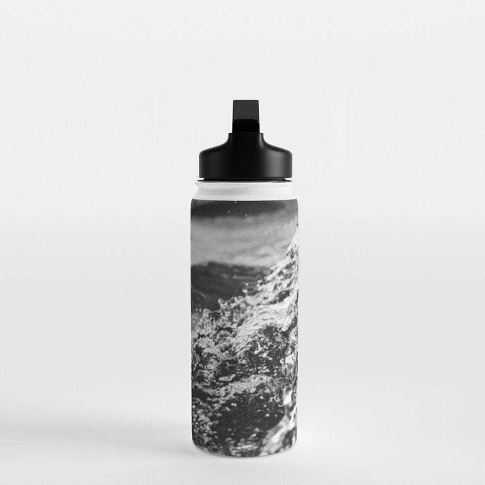 Running hand through the water, under the blue again black and white photograph / art photography Water Bottle Gallery Image 3