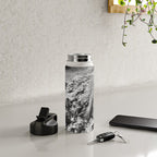Running hand through the water, under the blue again black and white photograph / art photography Water Bottle Gallery Image 4