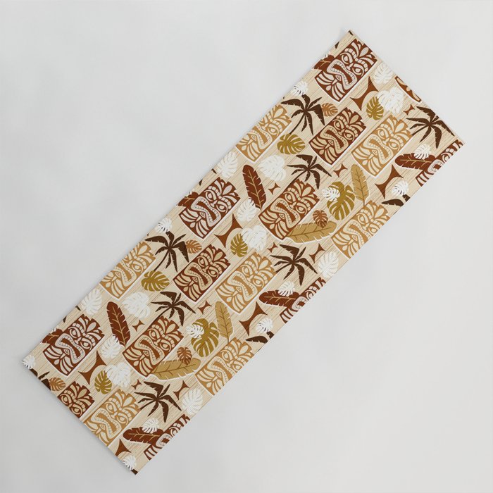 Tiki Time Brown Yoga Mat Gallery Image 1