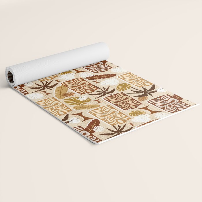 Tiki Time Brown Yoga Mat Gallery Image 2