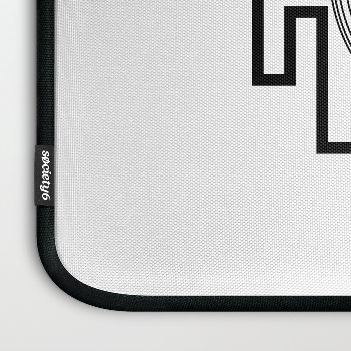 Shri Yantra in black and white Laptop Sleeve Gallery Image 3