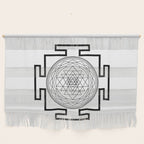 Shri Yantra in black and white Wall Hanging Gallery Image 1