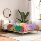 Colorful happy smiling face pattern Comforter Gallery Image 2