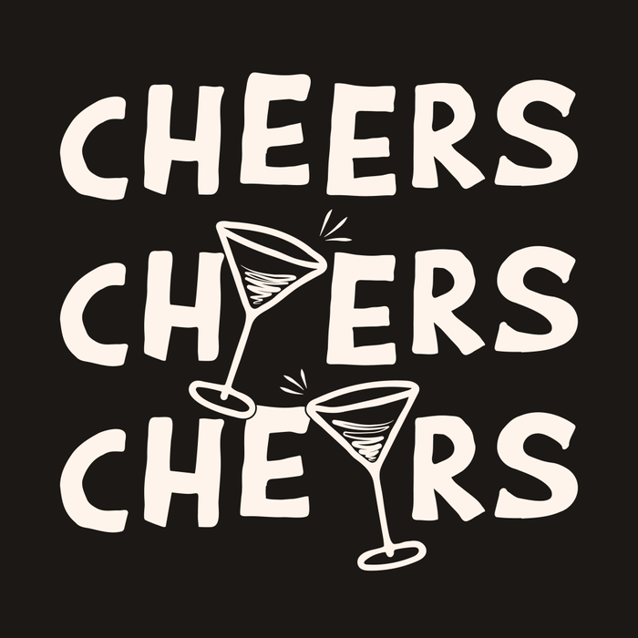 Cheers. Cocktails and Drinks in Black & White Coffee Mug Gallery Image 2