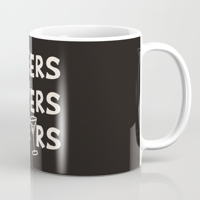 Cheers. Cocktails and Drinks in Black & White Coffee Mug Gallery Image 1