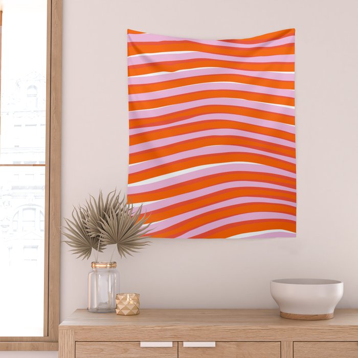 electric zebra stripes Wall Tapestry Gallery Image 2